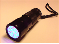 Handlampa UV-ljus 9cm