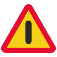 A40 N3 Vägmärke, plast, Annan fara