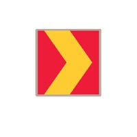 X1 N3F R/G Markeringspil plast Enkelpil 600x600mm