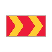 X1 N3F R/G Markeringspil, plast, Dubbelpil, 600x1200mm