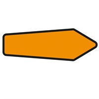 F24, N3F, Hänvisningspil, plast, 300x900mm utförande