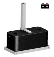 FIX stolpfot för batteri, 4 belastningar, 115kg (exkl. batteri)