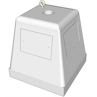 Stolpfot SERGEL, för 60mm stolprör inkl. skruvhål för rx