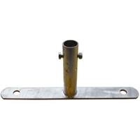 Fot till Kravallstaket, plan med Bult &amp; Mutter