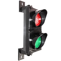 Signallykta 2-sken 100mm LED, R/G, 10-30VDC, PC V2 39-diods