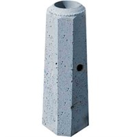 Fundament, betong 108/114x1300 vikt 210 kg kabelintag