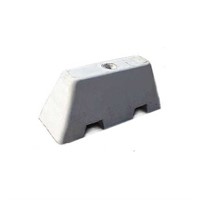 Betongblock HULKEN, passar 60mm stolprör inkl. skruvhål för reflexplåt