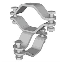 Kryssfäste för 60mm rör, vfz.