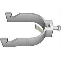 Klammer BX 60mm med fjäderbricka, ALU