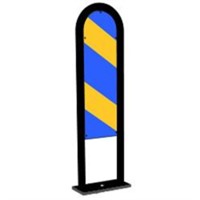 Skyltbåge X3, GBG-mod. H/V, 2-sid för bultförband, FZV+Svart lack