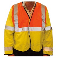 Varseljacka L, EN471 klass 3, Röd/gul fluo,