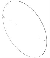 Plastämne ABS C0 N Ø600mm med hål för div fästen