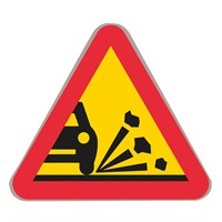 Vägmärke A11, 3, Stor Plast