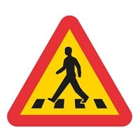 Vägmärke A13, 3N, plastskylt