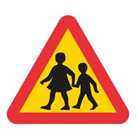 Vägmärke A15, 3N, plastskylt