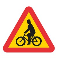 Vägmärke A16, 3N, plastskylt