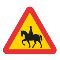 Vägmärke A18, 3N, plastskylt