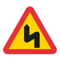 Vägmärke A2-1, 3N, plastskylt