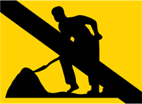 Vägmärke A21, N3 plast, Vägarbete upphör, 410x560mm