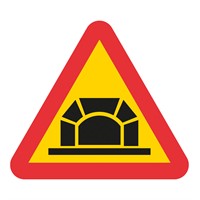 Vägmärke A26, 3N, plastskylt