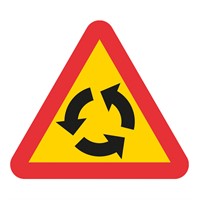 Vägmärke A30, 3N, plastskylt