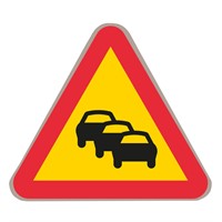 Vägmärke A34, 3, Stor Plast