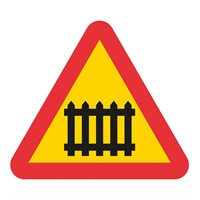 Vägmärke A35, 3N, plastskylt