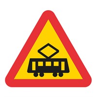 Vägmärke A37, 3N, plastskylt