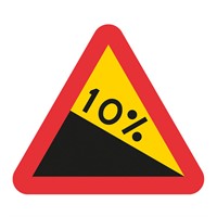 Vägmärke A3, 3N, plastskylt