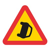 Vägmärke A41, 3N, plastskylt