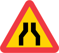 Vägmärke A5-1, 3N, plastskylt