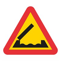 Vägmärke A6, 3N, plastskylt