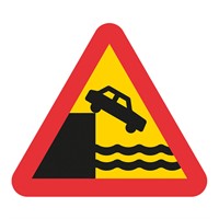 Vägmärke A7, 3N, plastskylt