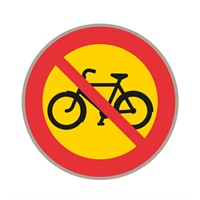 C10 N3 Förbudsmärke, plast