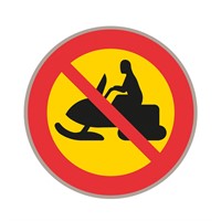 C13 N3 Förbudsmärke, plast