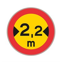 C16 N3 Förbudsmärke, plast