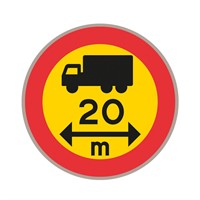 C18 N3 Förbudsmärke, plast