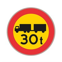 C21 N3 Förbudsmärke, plast