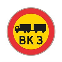 C22 N3 Förbudsmärke, plast