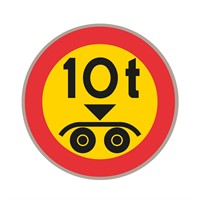 C24 N3 Förbudsmärke, plast