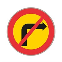 C25-2 N3 Förbudsmärke, plast