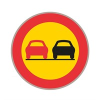 C27 S3 Förbudsmärke, plast, Ø900mm