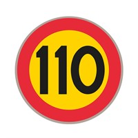 C31-11 S3 Förbudsmärke, plast, Ø900mm