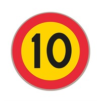 C31-10 N3 Förbudsmärke, plast