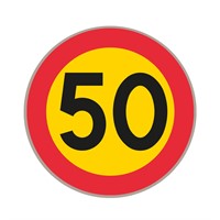 C31-5 S3 Förbudsmärke, plast, Ø900mm