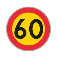 C31-60 N3 Förbudsmärke, plast