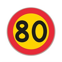 C31-80 N3 Förbudsmärke, plast