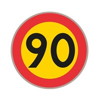 C31-90 N3 Förbudsmärke, plast