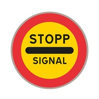 C34 N3, Stopp Signal, plast