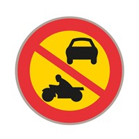 C3 N3 Förbudsmärke, plast